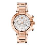 Reve Chronograaf Roestvrijstalen Horloge Versace , Pink , Dames