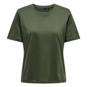 T-shirt Only , Green , Dames