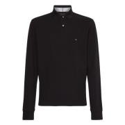 Lange mouw polo Tommy Hilfiger , Black , Heren