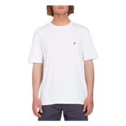 Stone Blanks T-shirt Volcom , White , Heren