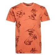 Vintage Od Printed T-shirt Superdry , Orange , Heren