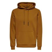 Monks Hoodie Only & Sons , Brown , Heren