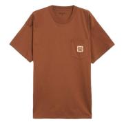 Field Pocket T-shirt Carhartt Wip , Brown , Heren