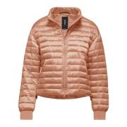 Glanzende Korte Donsjas BomBoogie , Pink , Dames