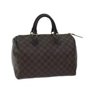 Pre-owned Canvas handbags Louis Vuitton Vintage , Brown , Dames