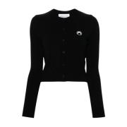 Zwarte Halve Maan Sweater Marine Serre , Black , Dames