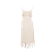 Kanten Slipjurk Simone Rocha , Beige , Dames