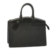 Pre-owned Leather handbags Louis Vuitton Vintage , Black , Dames