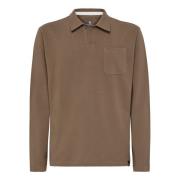 Poloshirt van piquékatoen Boggi Milano , Brown , Heren