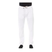 Witte Katoenen Chino Broek met Trekkoord Baldinini , White , Heren