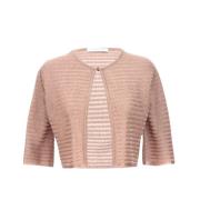 Lurex Cardigan Bolero 'Linda Carrara' Antonino Valenti , Beige , Dames