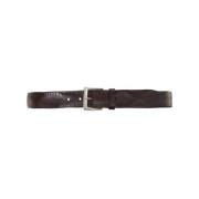 Bruine Leren Riem Aw24 Orciani , Brown , Heren