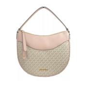 Stijlvolle Crossbody Tas met Kaartsleuven Michael Kors , Beige , Dames