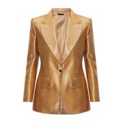 Blazer met gesloten revers Tom Ford , Yellow , Dames