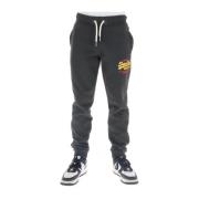 Gedrukte zwarte broek Stijlvol patroon Superdry , Black , Heren