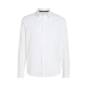 Wit Herenoverhemd Calvin Klein Jeans , White , Heren