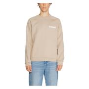 Heren Sweatshirt Herfst/Winter Collectie Napapijri , Beige , Heren