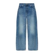 Straight-leg jeans Ganni , Blue , Dames