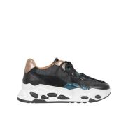 Neptunus Denim Sneakers Dwrs , Black , Dames