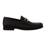 Zwarte Kalfsleren Grandioso2 Herenschoenen Salvatore Ferragamo , Black...