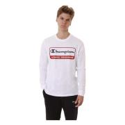 Lange mouwen T-shirt Champion , White , Heren