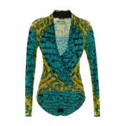 Barok Bodysuit in Gletsjergroen Versace , Green , Dames