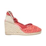 Roze Gehaakte Sleehak Espadrilles Castañer , Pink , Dames