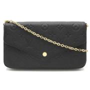 Pre-owned Leather louis-vuitton-bags Louis Vuitton Vintage , Black , D...