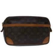 Pre-owned Canvas clutches Louis Vuitton Vintage , Brown , Dames