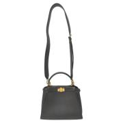 Pre-owned Leather fendi-bags Fendi Vintage , Black , Dames