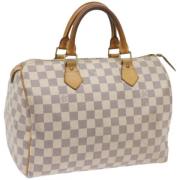 Pre-owned Canvas handbags Louis Vuitton Vintage , White , Dames