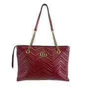 Pre-owned Leather totes Gucci Vintage , Red , Dames