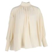 Pre-owned Silk tops Chloé Pre-owned , White , Dames