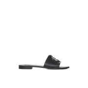 Zwarte Sandalen voor Zomerse Stijl Moncler , Black , Dames