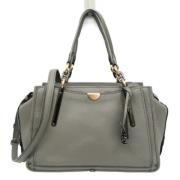 Pre-owned Leather handbags Coach Pre-owned , Gray , Dames