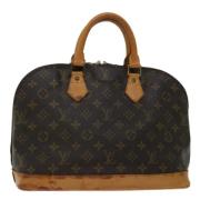 Pre-owned Canvas handbags Louis Vuitton Vintage , Brown , Dames