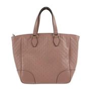 Pre-owned Leather totes Gucci Vintage , Brown , Dames