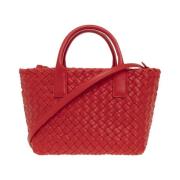 Mini shopper tas Bottega Veneta , Red , Dames