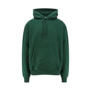 Groene Hoodie Oversize Katoen Burberry , Green , Heren