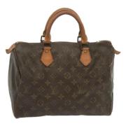 Pre-owned Canvas handbags Louis Vuitton Vintage , Brown , Dames