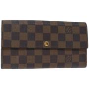 Pre-owned Canvas wallets Louis Vuitton Vintage , Brown , Dames