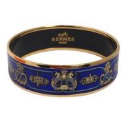 Pre-owned Metal bracelets Hermès Vintage , Blue , Dames