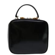 Pre-owned Leather handbags Gucci Vintage , Black , Dames