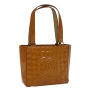 Pre-owned Leather chanel-bags Chanel Vintage , Brown , Dames