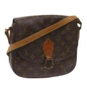 Pre-owned Canvas louis-vuitton-bags Louis Vuitton Vintage , Brown , Da...