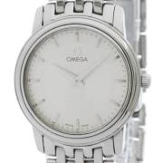 Pre-owned Stainless Steel watches Omega Vintage , White , Dames