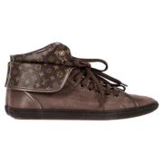 Pre-owned Coated canvas sneakers Louis Vuitton Vintage , Brown , Dames