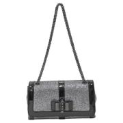 Pre-owned Leather shoulder-bags Valentino Vintage , Black , Dames