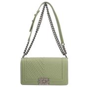 Pre-owned Fabric chanel-bags Chanel Vintage , Beige , Dames