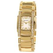 Pre-owned Yellow Gold watches Bvlgari Vintage , White , Dames